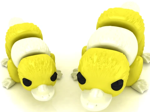 鸭子二人仔 3D 打印模型
