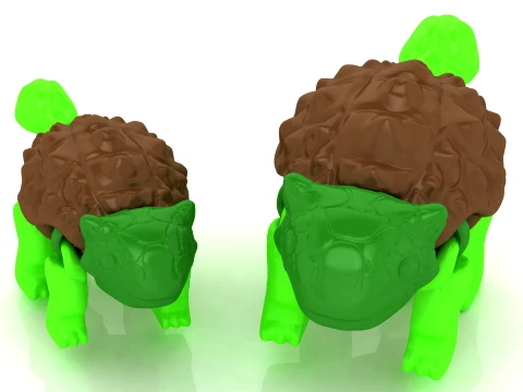 龟恐龙对 3D 打印模型