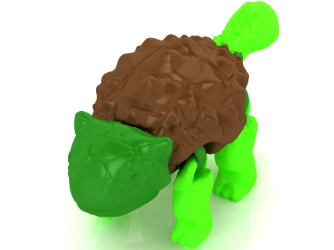 Turtle Dino Pair 3D Print Model