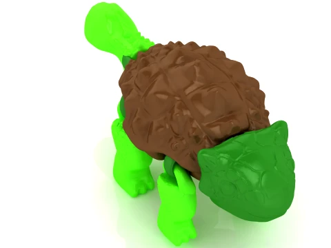 Turtle Dino Pair 3D Print Model