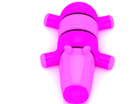 水豚玩具人偶 3D 打印模型