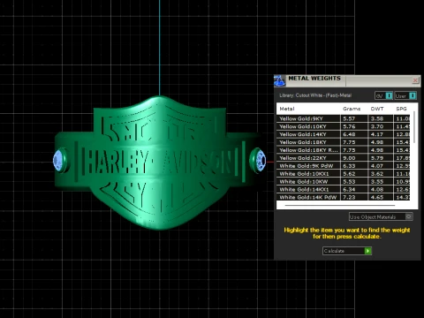 Harley-Davidson Gold Signet Ring 3D Print Model