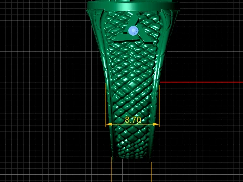 Assassin Gold Gem Ring 3D Print Model