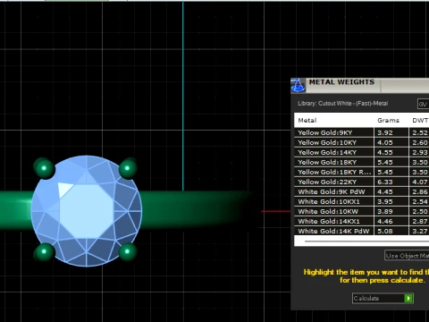 Diamond Solitaire Gold Ring 3D Print Model
