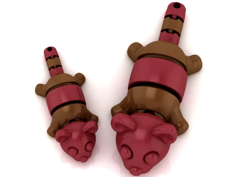 Cute Flexi Woodland Creature Set 3Dプリントモデル