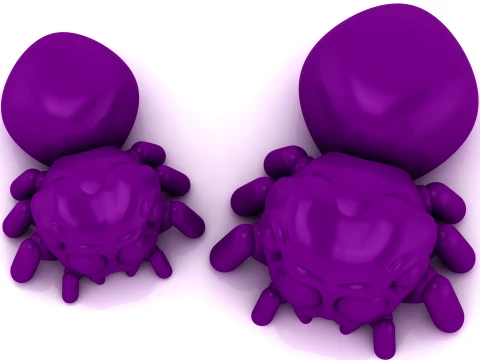 Flexi Monster Spider Figurine Set 3Dプリントモデル