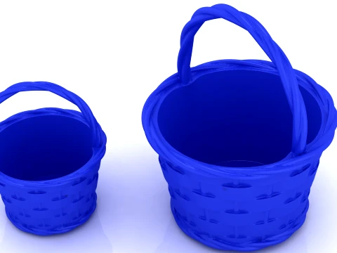 Classic Woven Basket Set 3Dプリントモデル