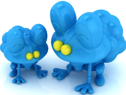 Cute Butterfly Figurine Set 3Dプリントモデル