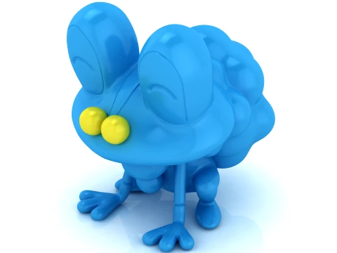 Cute Butterfly Figurine Set 3D Print Model