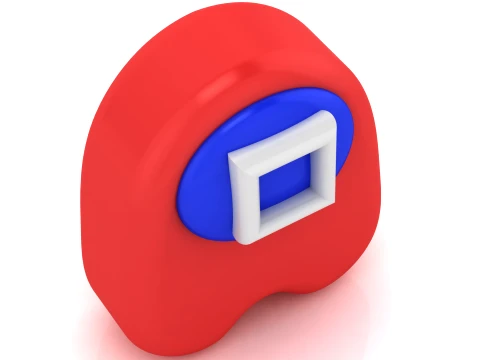 Square Symbol Space Crewmate Figurine Set 3D Print Model