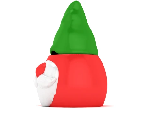 Christmas Gnome Container Set 3D Print Model