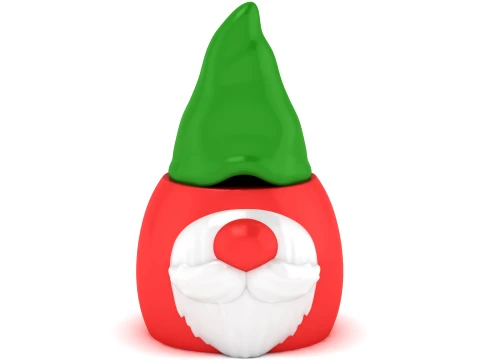 Christmas Gnome Container Set 3D Print Model