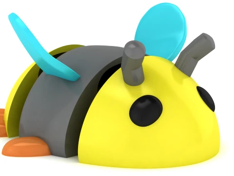 Cute Bumblebee Set 3D Print Model