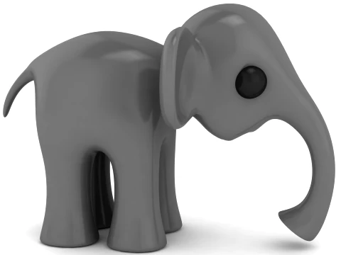 Stylized Elephant Set 3D Print Model