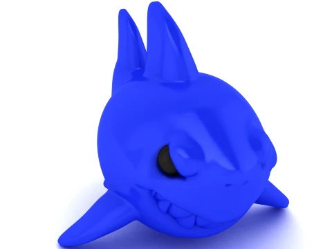Stylized Shark Set 3D Print Model
