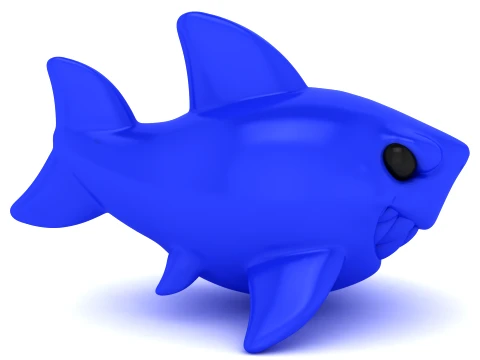 Stylized Shark Set 3D Print Model