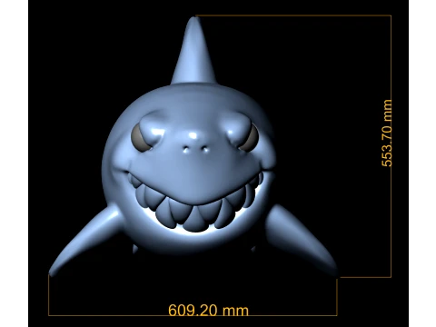 Stylized Shark Set 3D Print Model