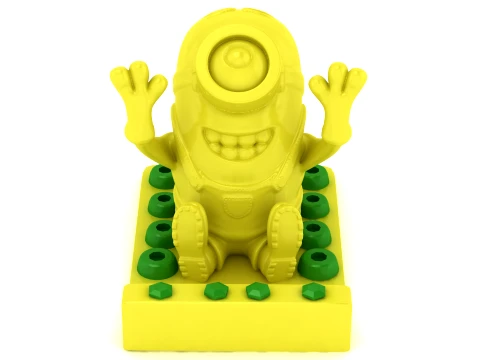 Goggle Character Bookends Set 3D Print Model