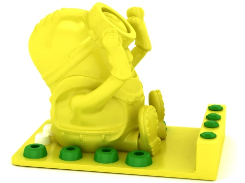 Goggle Character Bookends Set 3D Print Model