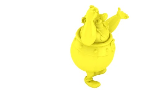 Cartoon Warrior Duo 3D Figurine Set 3D Print Model