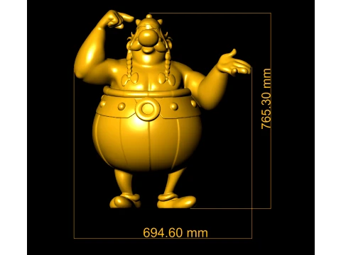 Cartoon Warrior Duo 3D Figurine Set 3D Print Model