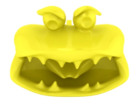 Monster Mouth Pencil Holder Set 3D Print Model