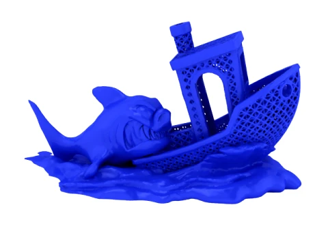 Shark Attack Fishing Boat Diorama Set 3D Print Model