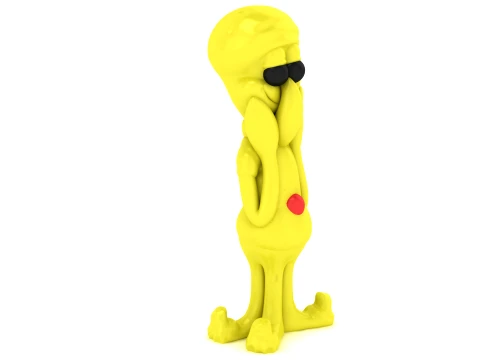 Tall Alien Character Set 3D Print Model