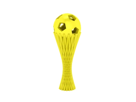Soccer Ball Trophy Set 3D Print Model