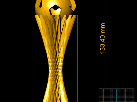 Soccer Ball Trophy Set 3D Print Model