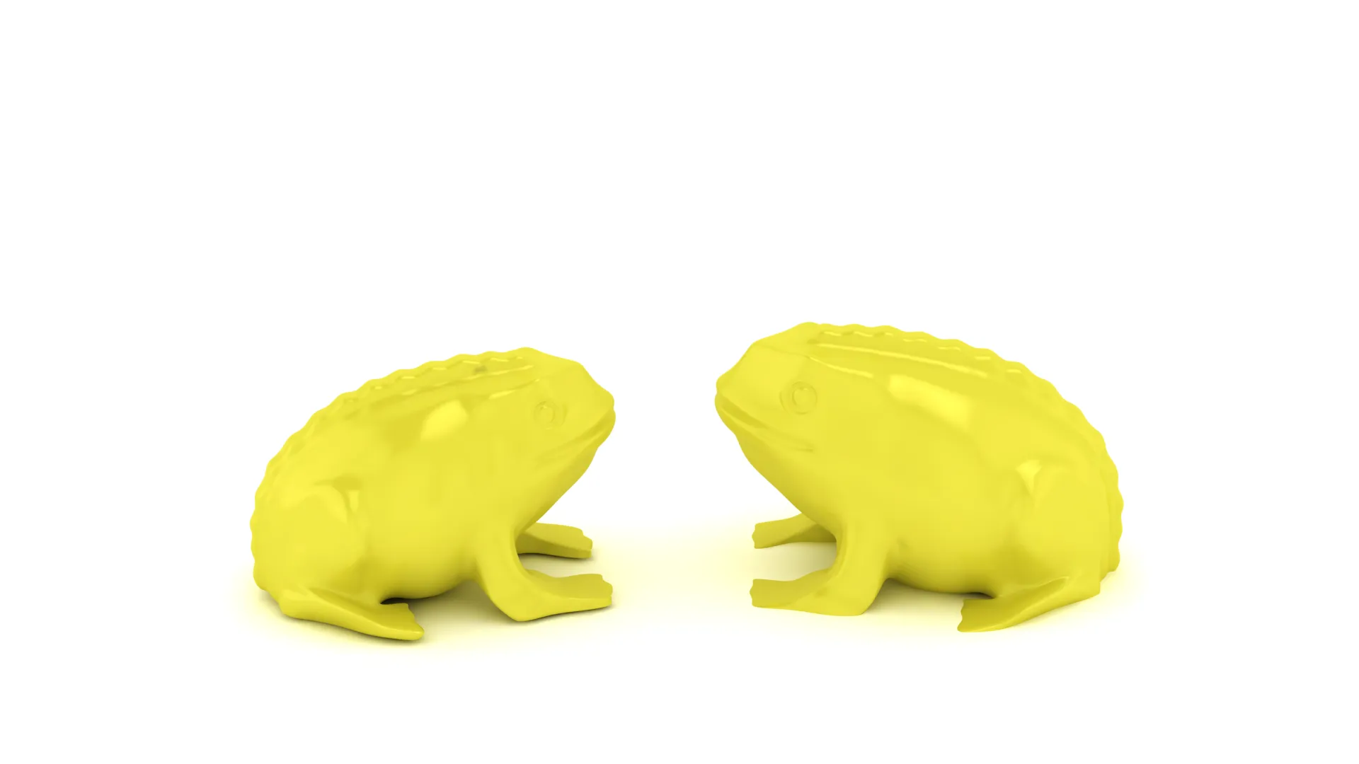 Realistic Frog Set 3D Print Model .c4d .max .obj .3ds .fbx .stl .blend 