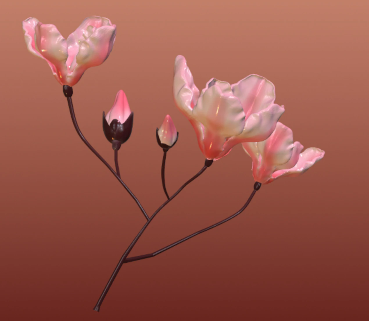 YulaniaMagnolia 3D Model .c4d .max .obj .3ds .fbx .stl .blend 