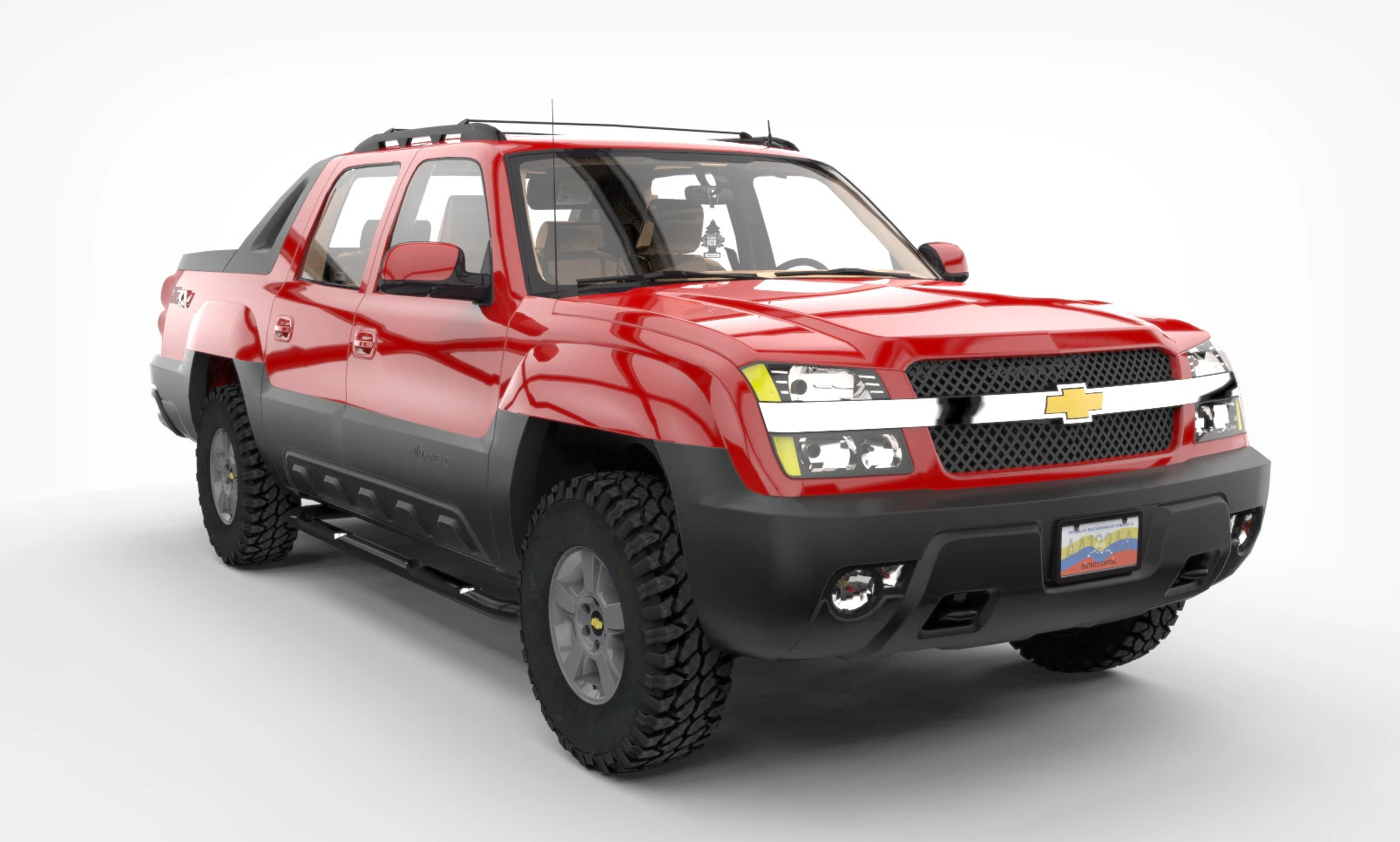 CHEVROLET AVALACHE 2002 3D Model .c4d .max .obj .3ds .fbx .stl .blend