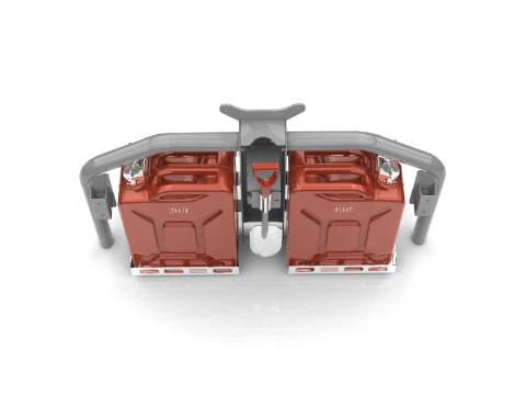 Base y bidones 4x4 models 3D Model
