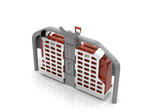 Base y bidones 4x4 models 3D Model