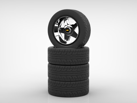 Cerchio a stella della Chevrolet Malibu Modello 3D