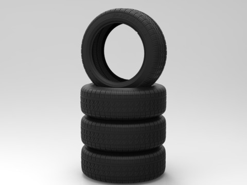 Pirelli sedan tires 3D Model