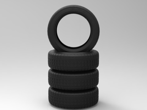 Pirelli sedan tires 3D Model