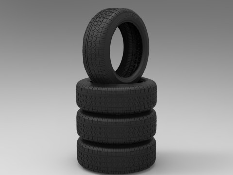 Pirelli sedan tires 3D Model