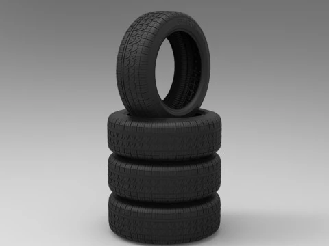 Pirelli sedan tires 3D Model