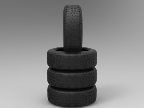 Pirelli sedan tires 3D Model