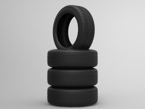 Pirelli sedan tires 3D Model