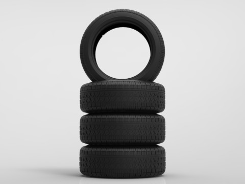 Pirelli sedan tires 3D Model