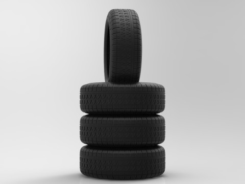 Pirelli sedan tires 3D Model