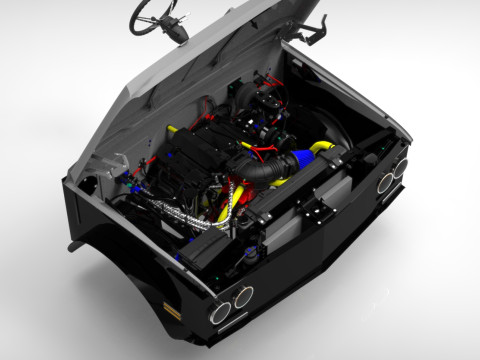 Generische Engine 3D Modell