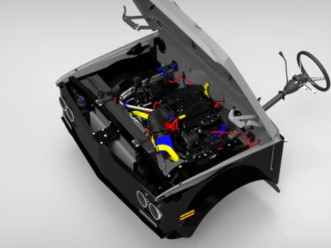 Generic engine 3D Model