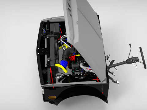 Generic engine 3D Model