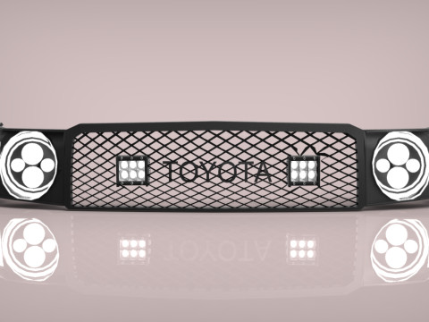 LED GRILLE FOR LAND CRUISER J76 3D Model