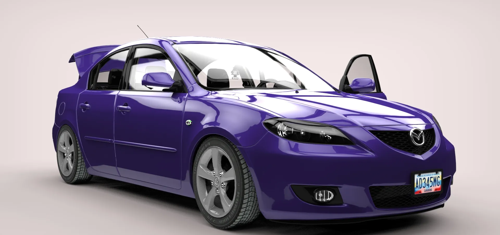 MAZDA 3 3D Model .c4d .max .obj .3ds .fbx .stl .blend