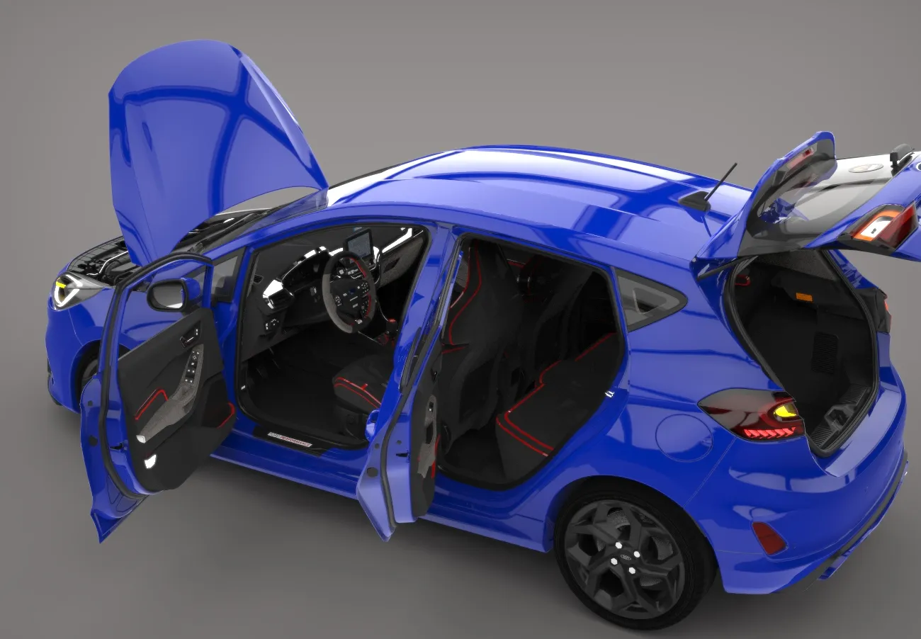 Coche Generico ST 2020 3D Model .c4d .max .obj .3ds .fbx .stl .blend 